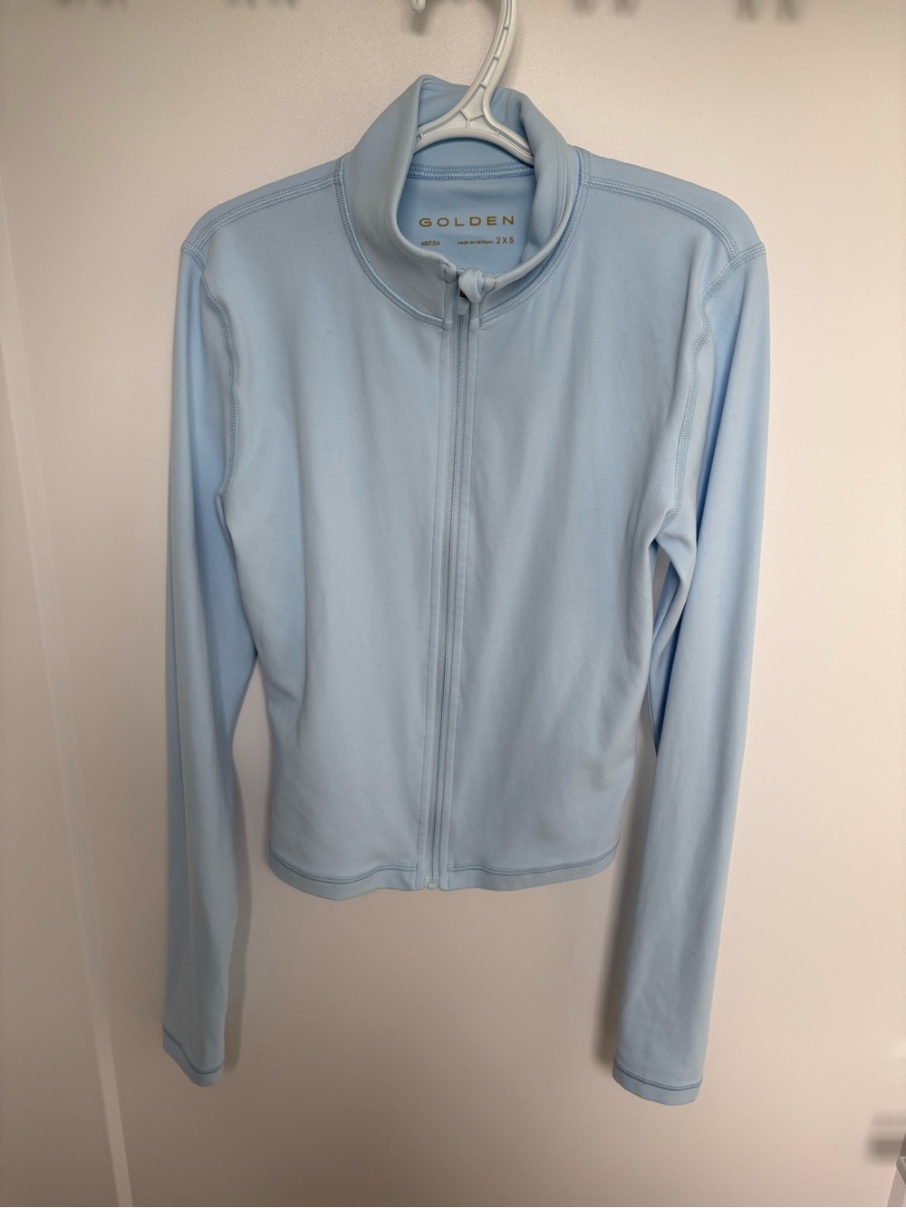 Aritzia TNA Butter Limit Light Blue Full-Zip Up Jacket